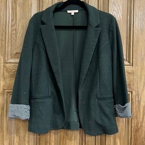 Hunter Green 3/4 sleeve Blazer